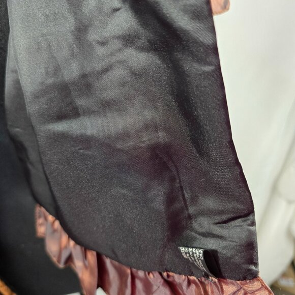 MITCHIE'S 100% Silk Ruffled Scarf Fur Ends Swanky Chic Eloquent CANADA (SS) - Picture 5 of 7